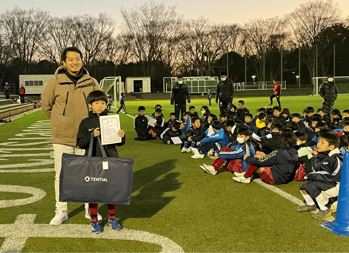 『Tsukuba elite cup supported by TENTIAL』表彰式の様子